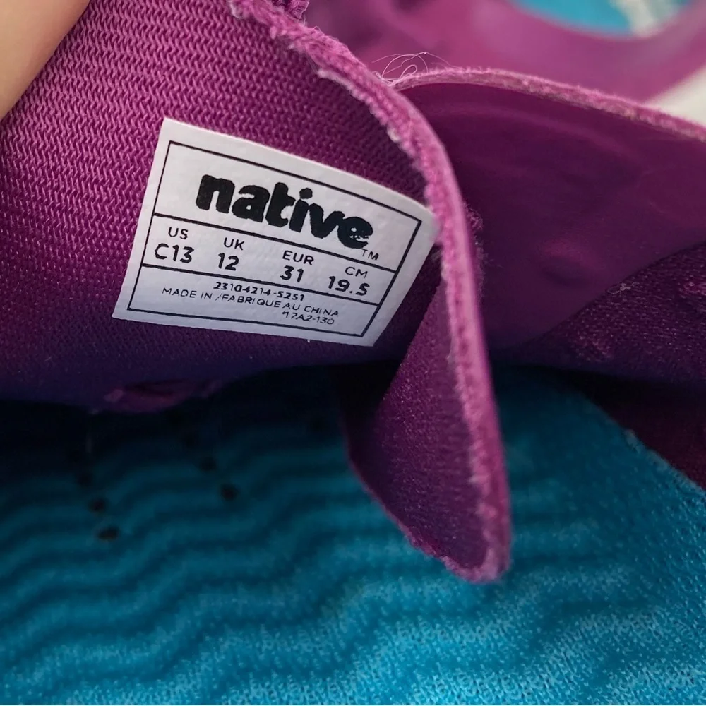 Native Keep It Lite‎ Monaco Magenta Shoes lace up size 13